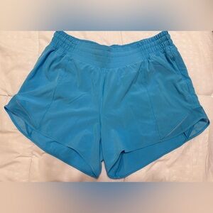 Lululemon Hotty Hot High Rise Lined Short 4” Kayak blue size 10
